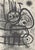 Monochrome lithograph after Joan Miró, from the album "L'Oiseau Solaire, L'Oiseau Lunaire, Etincelles" (The Sun Bird, The...