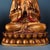 Late 20th Century Set of 3 Gilt Bronze Seated Bodhisattva Figures on Lotus Bases For Sale - Image 9 of 10