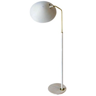 1960s Mid-Century Modern Gerald Thurston for Lightolier Saucer Floor Lamp For Sale