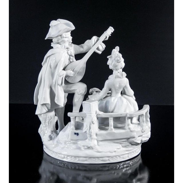 Ceramic Porcelain Musician Sculpture from Capodimonte For Sale - Image 7 of 18