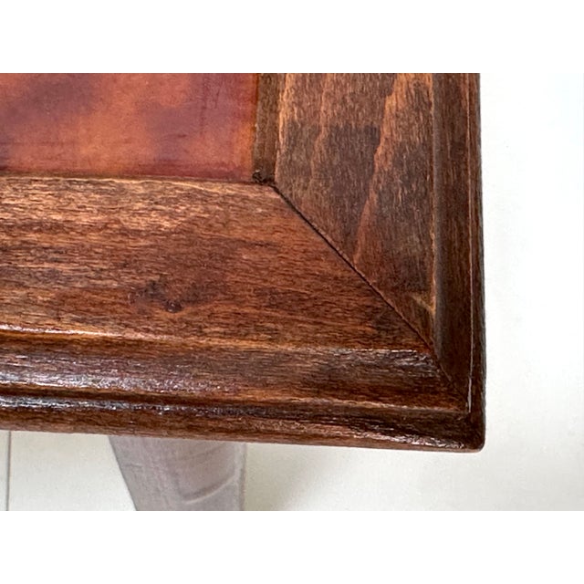 Wood Art Deco Square Side Table in Walnut & Ceramic Tiles from Villeroy & Boch Dänischburg, Germany, 1920s For Sale - Image 7 of 18