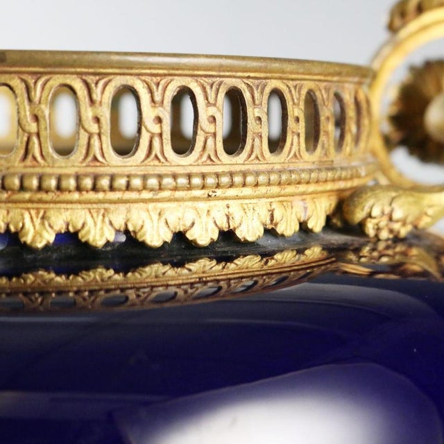 Vintage Porcelain and Bronze Centerpiece For Sale - Image 4 of 10