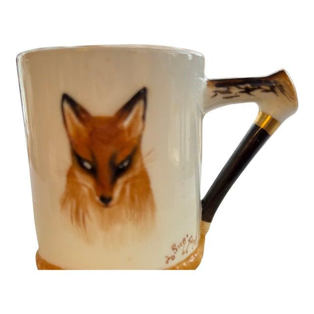 1920s Royal Doulton “Reynard the Fox” Cups & Saucers, English Sporting Ware. - a Pair For Sale