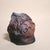 Ceramic Handmade Figurative Ceramic Surreal Veiled Detailed Face Bust Sculpture in Charcoal and & Mauve Glaze For Sale - Image 7 of 17