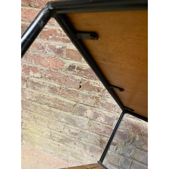 Black Paul McCobb Planner Group Iron and Reed SideTable For Sale - Image 8 of 12