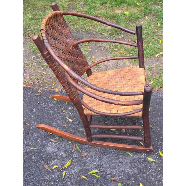 Rare Antique Old Hickory Chair Company Andrew Jackson Model Rocking Chair For Sale In Madison - Image 6 of 14