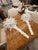 Serge Roche Vintage Palm Beach Pair Serge Roche Style Plaster Palm Frond Wall Light Sconces For Sale - Image 4 of 12