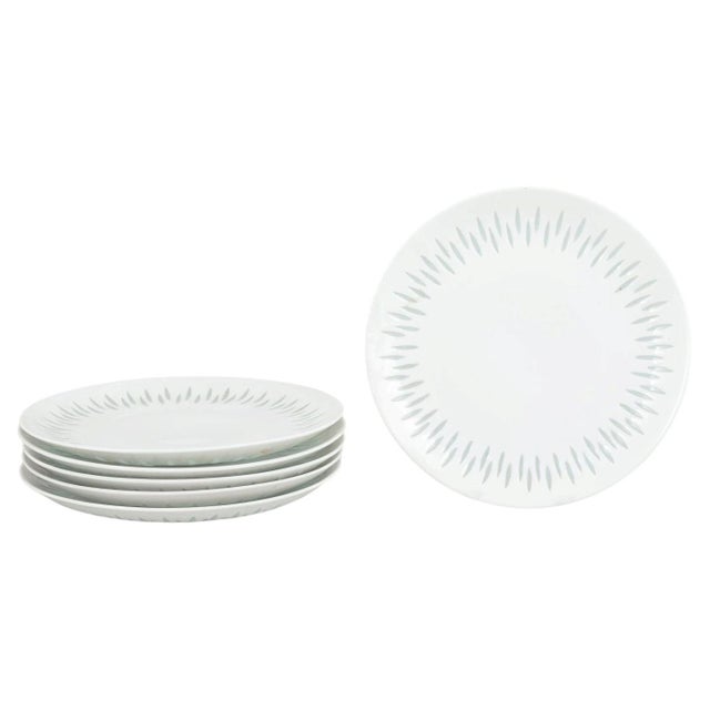 1970s Salad and Dessert Plates in Porcelain by Friedl Holzer-Kjellberg for Arabia, 1970s, Set of 6 For Sale - Image 5 of 5