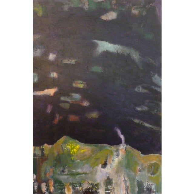 "Smoke Signals" Abstract Oil and Acrylic Landscape Painting by Scott Spencer For Sale