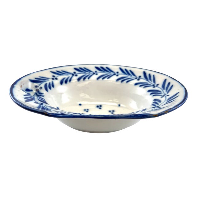 Earthenware Shaving Bowl from Saint Clement For Sale