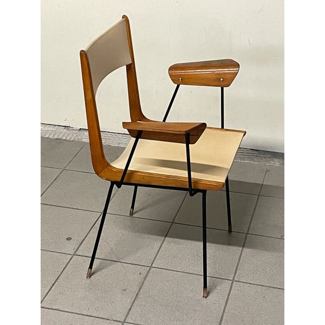 Boomerang Desk Chair by Carlo Ratti, 1950s For Sale - Image 4 of 18