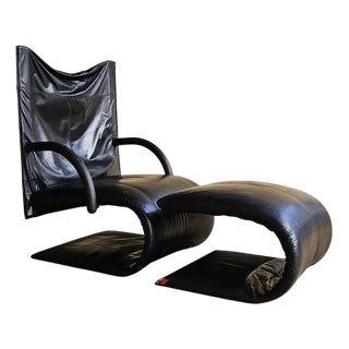 Set of Zen Lounger and Ottoman from Ligne Roset For Sale