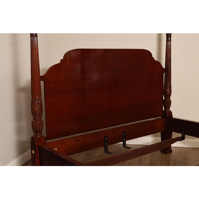 Brown Councill King Size Mahogany Poster Bed Frame For Sale - Image 8 of 18
