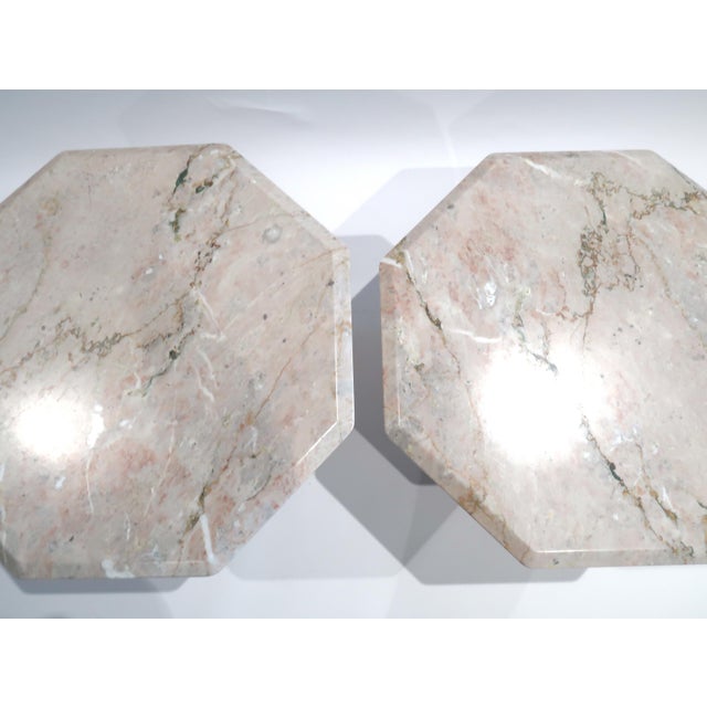 Mid-Century Modern Vintage Marble Coffee Tables, Switzerland, 1970s, Set of 2 For Sale - Image 3 of 6