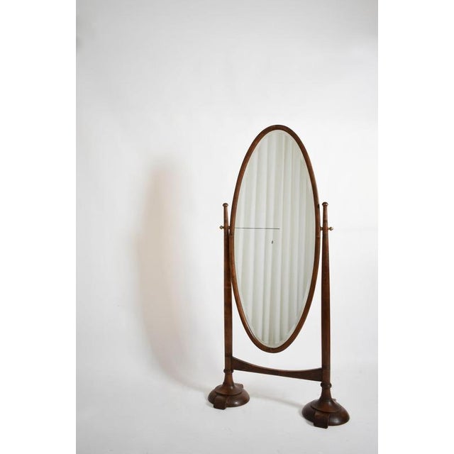 Arts and Crafts Wooden Psyche Mirror, 1900s For Sale - Image 3 of 6