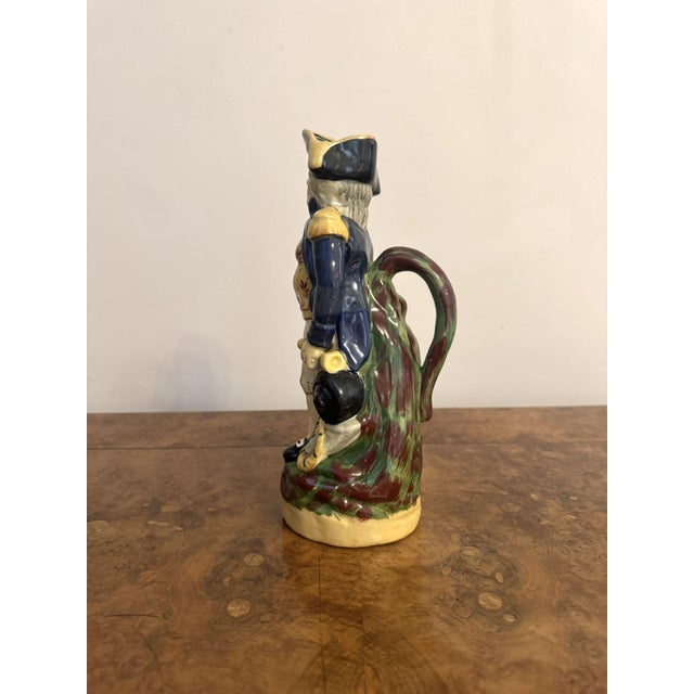 Wonderful antique 19th century Lord Nelson toby jug, having a quality 19th century toby jug, with Lord Nelson dressed in...