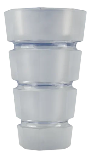 Large Modernist Crystal Vase