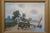 Antique Dutch O Nyvelt Fishing Boat Windmill Landscape Oil Painting on Board For Sale - Image 4 of 14