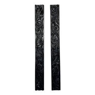 Vintage Wood Sculptures, 1890s, Set of 2 For Sale