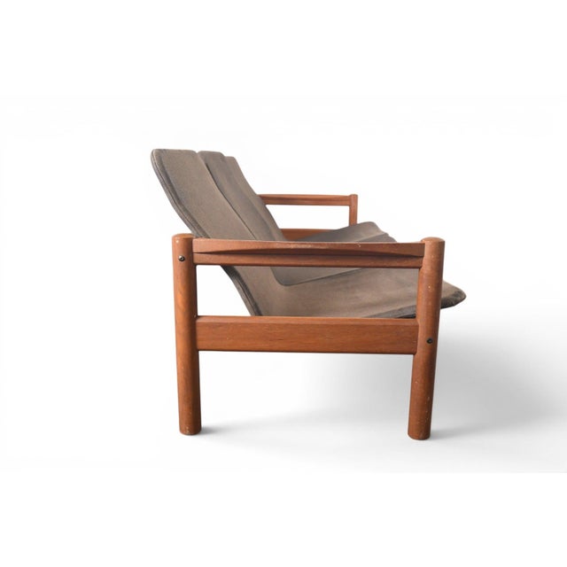 Mid 20th Century Attributed to Domino Møbler Danish Teak Three Seat Sofa For Sale - Image 12 of 18