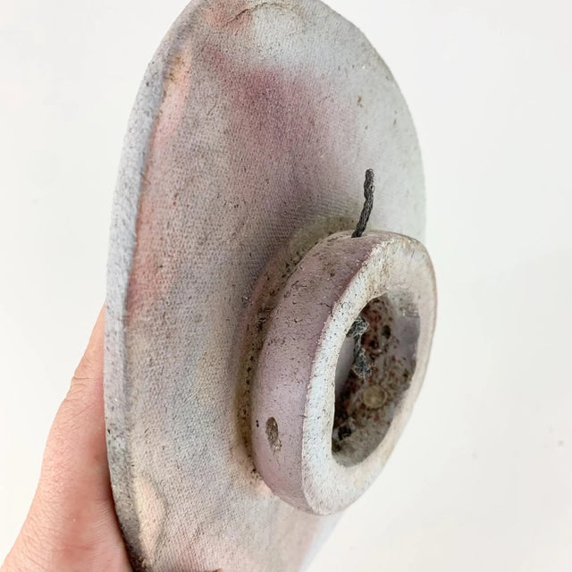 Mid 20th Century Vintage Handmade Mid Century Pottery Wall Plaque Pastel Dancing Figures For Sale - Image 9 of 9