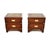 A wonderful pair of antique military campaign style bedside chests. They were made in England, and date from around the...