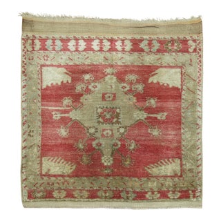 Early 20th Century Antique Zabihi Collection Turkish Small Square Rug - 2'7" x 2'11" For Sale
