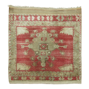 Early 20th Century Antique Zabihi Collection Turkish Small Square Rug