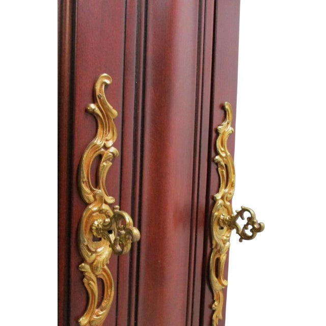 Antique BAU French Country Sideboard Breakfront China Cabinet Display Monumental For Sale - Image 11 of 12