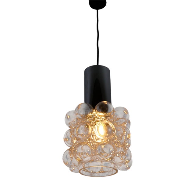 Bubble Glass Pendant Lamp by Helena Tynell for Glashütte Limburg, 1960s For Sale