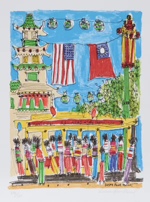 Susan P. Meisel Lithograph - Municipal Road, Sf