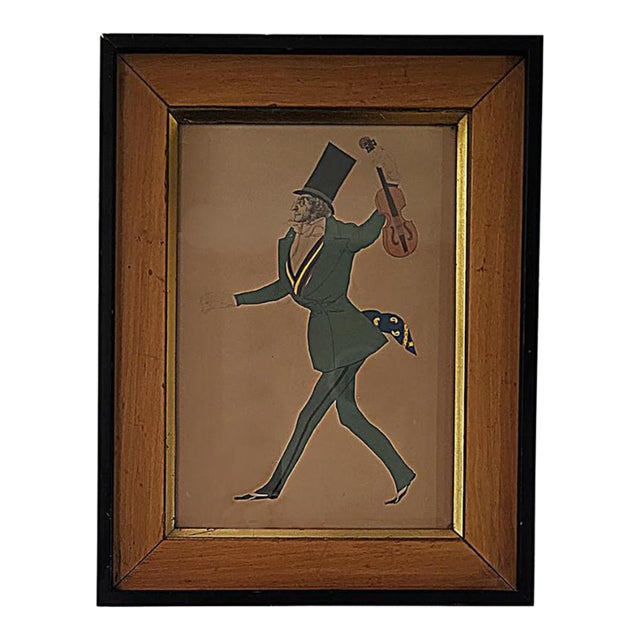 Costume Design for Paganini in the Enchanted Night Vintage Print For Sale