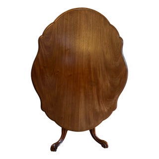 Antique Victorian Figured Mahogany Serpentine Tilt-Top Dining Centre Table, 1860s For Sale
