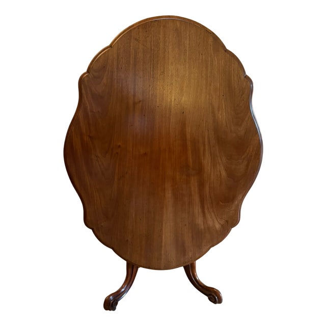 Antique Victorian Figured Mahogany Serpentine Tilt-Top Dining Centre Table, 1860s For Sale