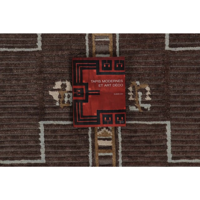 Contemporary Art Deco Style Geometric Wool Rug by Rug & Kilim, India For Sale - Image 9 of 10
