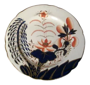 1810 Spode Imari Porcelain 2214 Banana Tree Pattern Dish