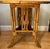 Sculpted Bamboo Side Table With Hand Decorated Top For Sale - Image 9 of 9