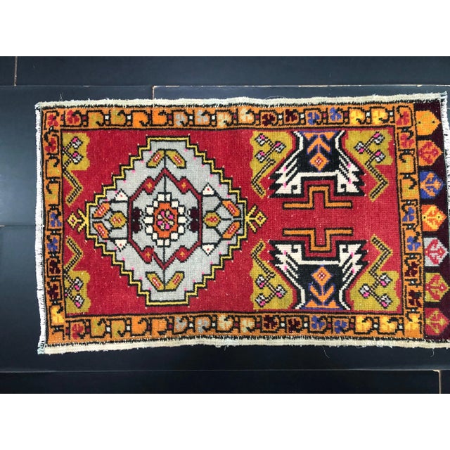 Handmade wool and cotton rug in Turkish Anatolia Carpet, Vintage Oushak Rug, Turkish Vintage Anatolian Rug, Handmade wool...