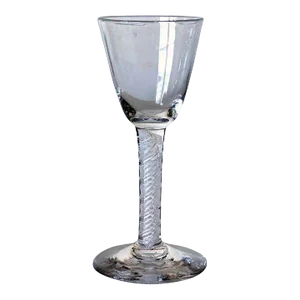 Early Continental Double-Series Cotton Twist Stem Wine Glass