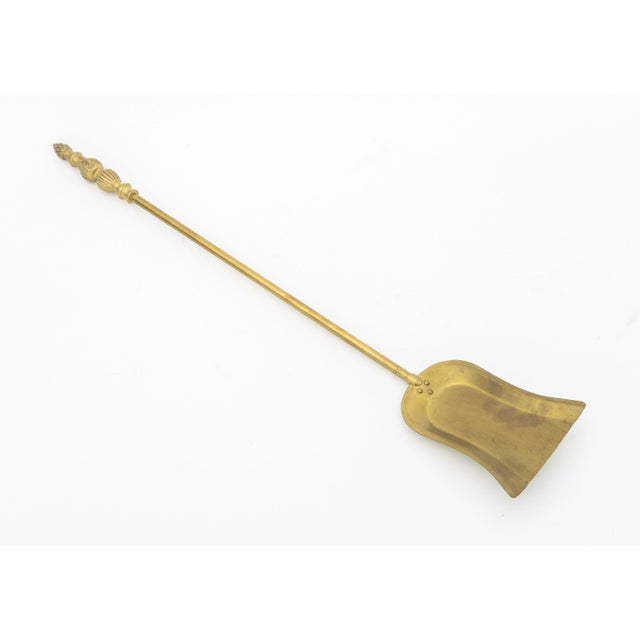 Metal Neoclassical Style Brass Fireplace Tool Set, 5 Pcs. For Sale - Image 7 of 16