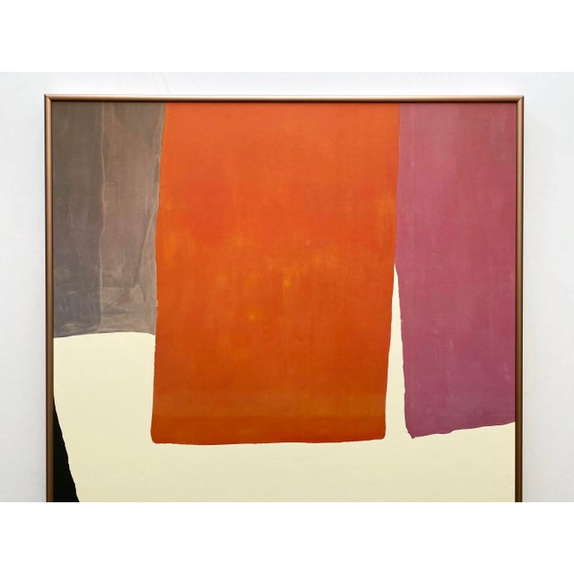 This Helen Frankenthaler rare vintage 1984 Abstract Expressionist lithograph print custom framed Partisan Review Poster "...