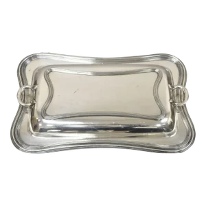 Vintage Barbour Sp Co International Silver Plated 6045 Lidded Vegetable Serving Tray