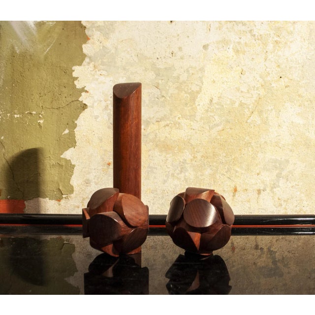 Italian Wooden Modular Sculpture by Charles O. Perry for Gavina, 1970s, Set of 3 For Sale - Image 10 of 10