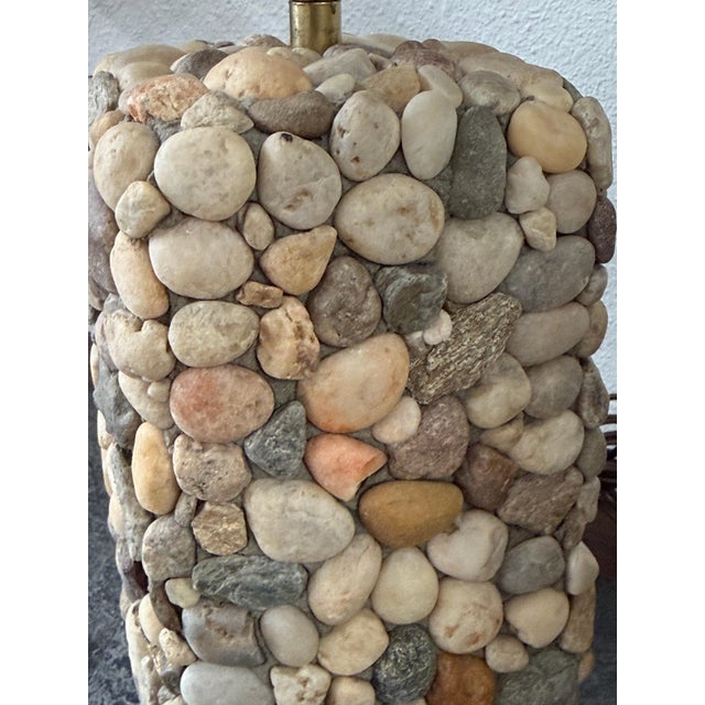 1990s Lovely River Rock Lamps - a Pair For Sale - Image 15 of 18