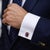 The Hassan Cufflinks are a refined blend of vintage charm and minimalist design, showcasing rectangular semi-precious...