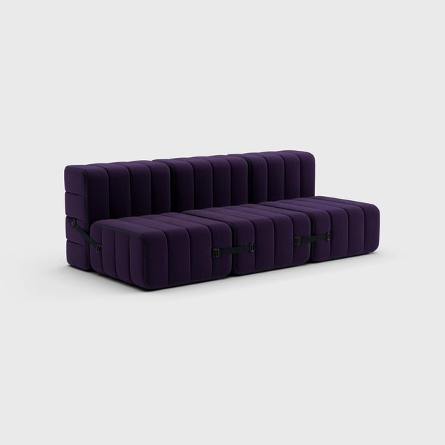 Modular Sofa with Sleeping Function in Jet Fabric by Ambivalenz, Set of 6 For Sale - Image 10 of 18