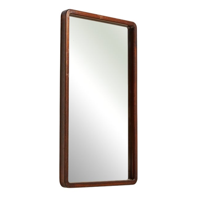 Oak Framed Mirror, 1970s For Sale