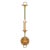 The arm of the Nottaway Gold Wall Sconce stretches gracefully from a half-spool shape that rests at the bottom of its...