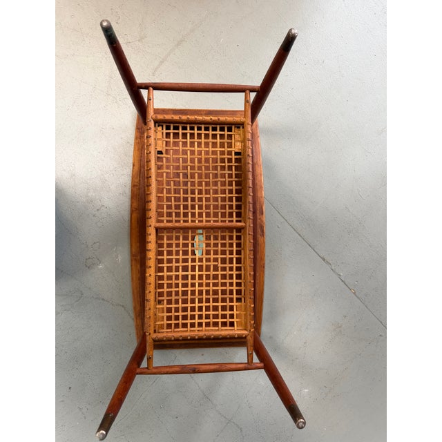 1950s Folke Ohlsson for Dux 2-Tiered Side Table Mid Century For Sale - Image 11 of 12