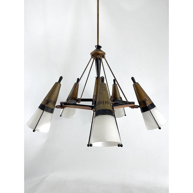 Mid-Century Modern Mid-Century Modern Sputnik Chandelier by Stilnovo, Italy, 1950s For Sale - Image 3 of 18